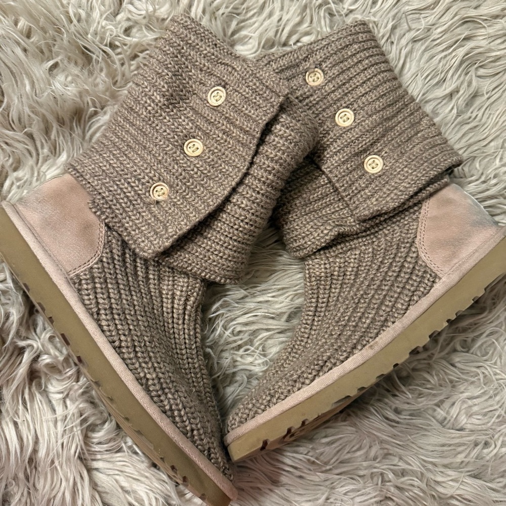 Uggs Cozy Knit Button-Down Boots
